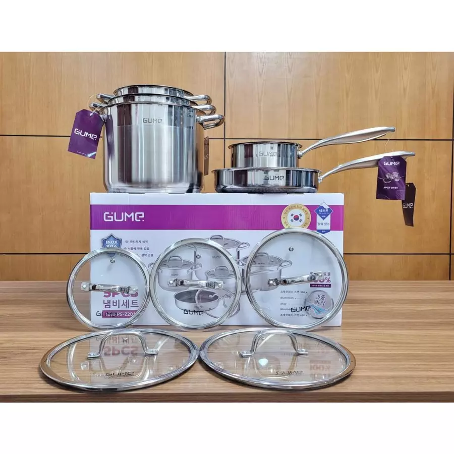Bộ nồi Inox, nhãn hiệu: GUME, mã hàng: GMPPS-2201