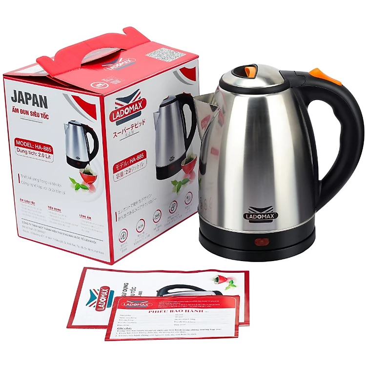 Âm đun siêu tốc model HA-885, hiệu LADOMAX, 1500W, 2.0L, 220V/50HZ